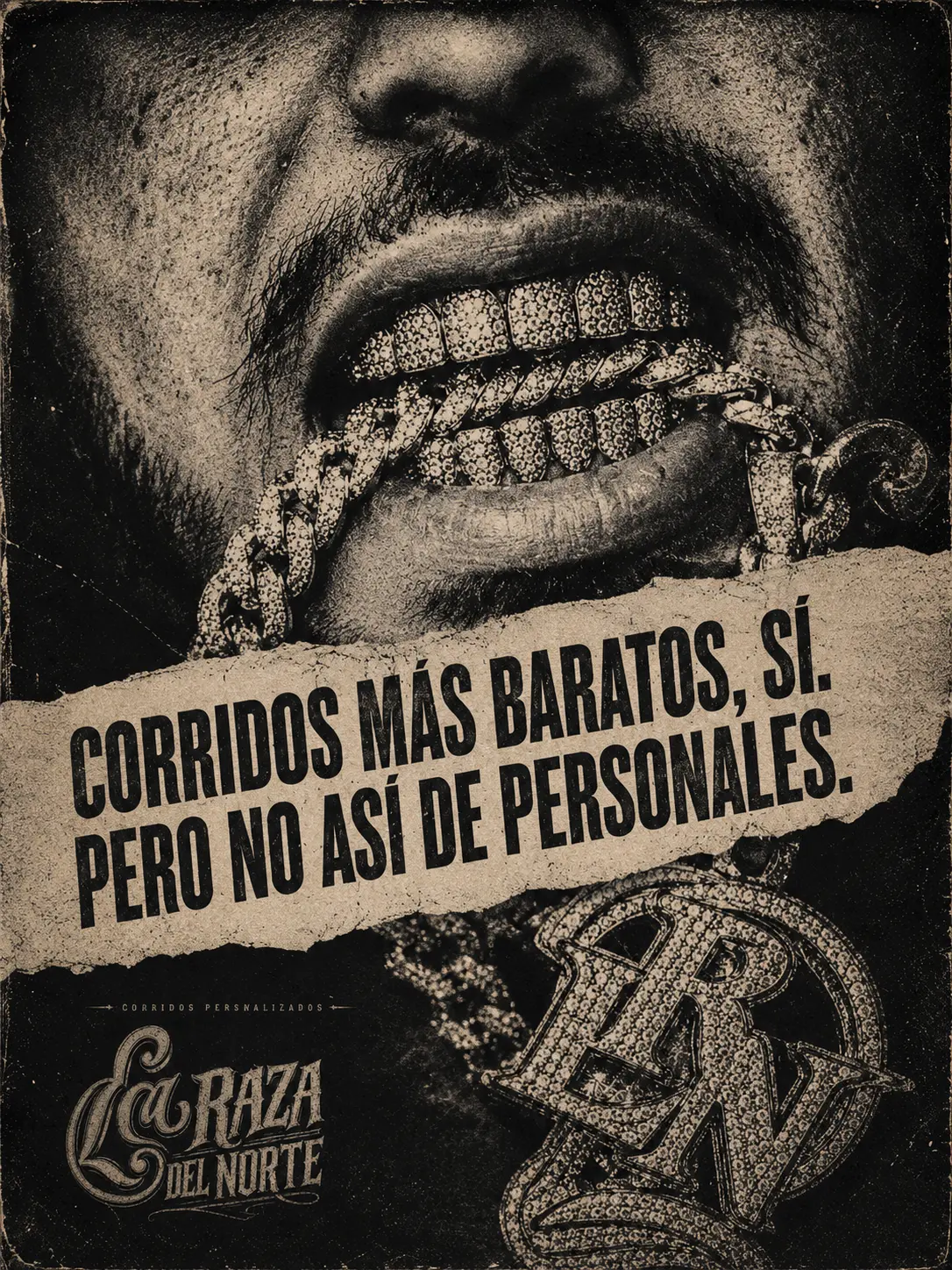 Póster — Corridos más baratos, sí. Pero no así de personales.
